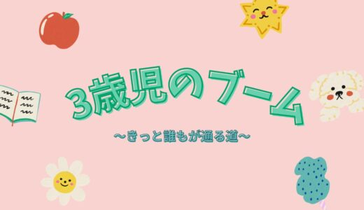 3歳児のブーム 〜きっと誰もが通る道～